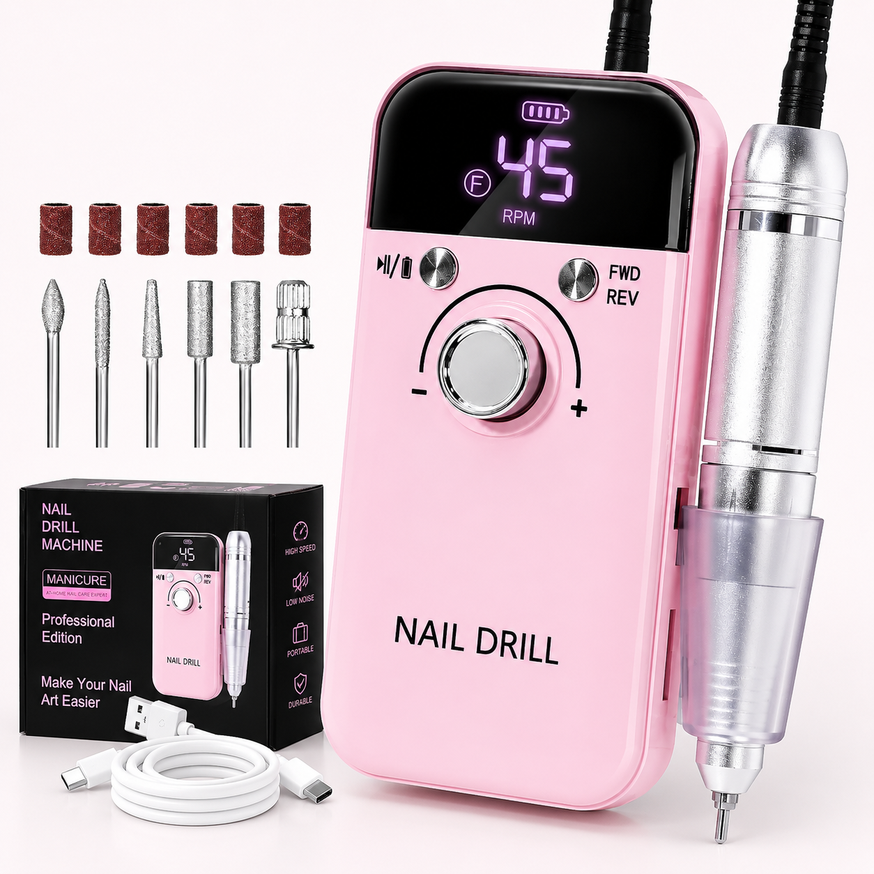 Nail Drill Manicure Set 45000RPM