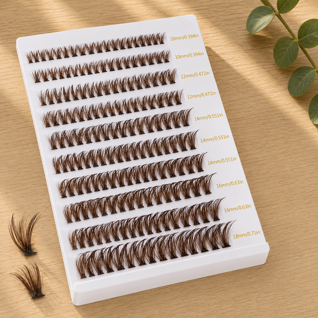 Brown Lash Clusters