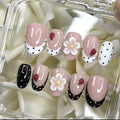 Handmade 3D Gel Ladybug Press On Nail Set