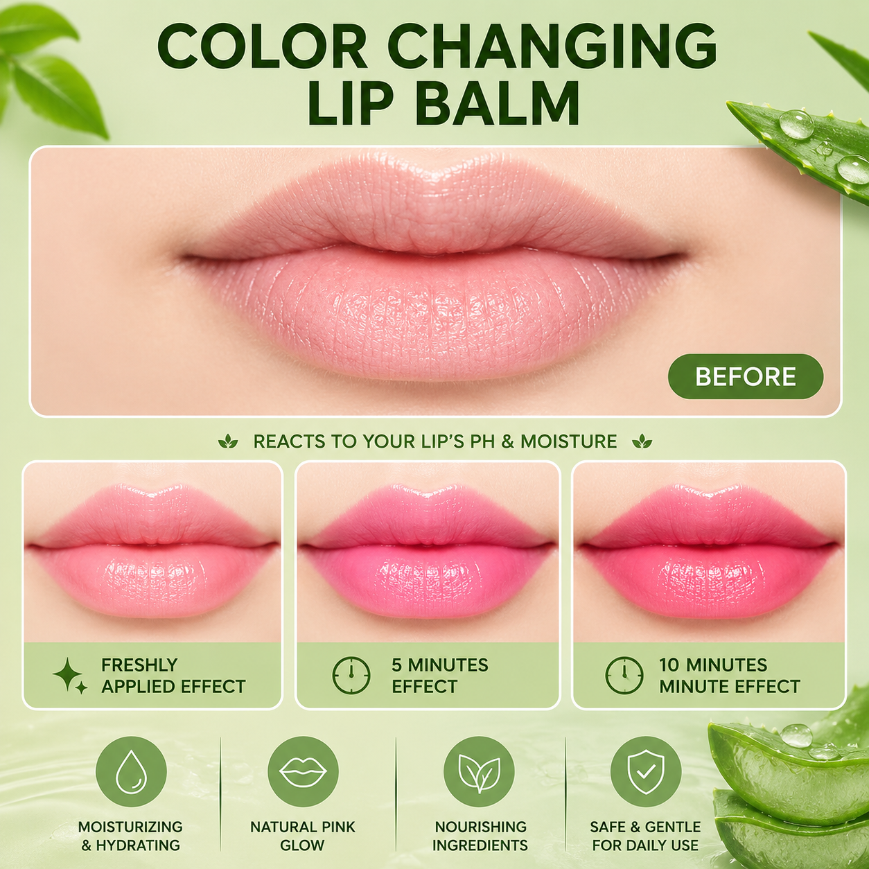 Colour Changing Lip Balm