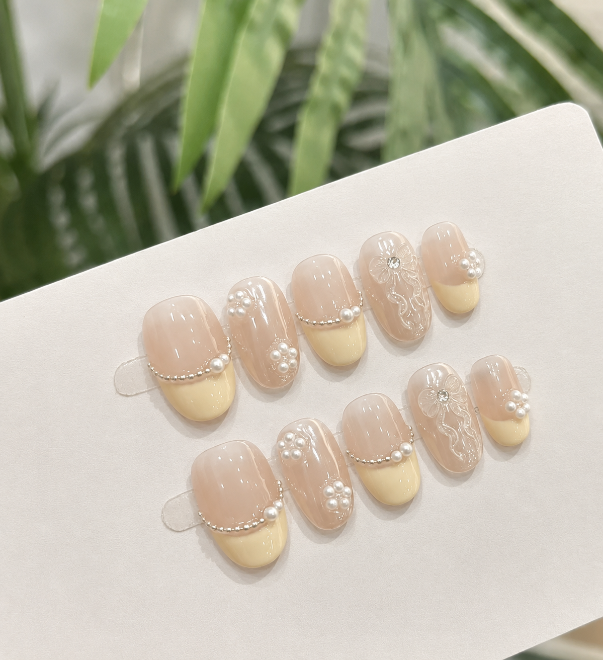 Handmade 3D Gel Press On Nail Set