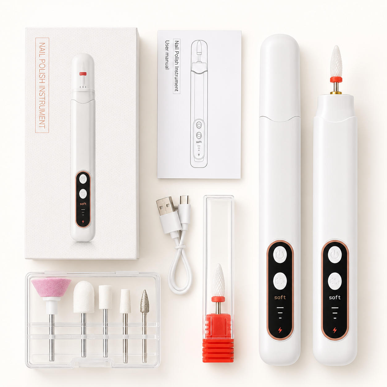 Electric Nail Drill Set - UV Lamp