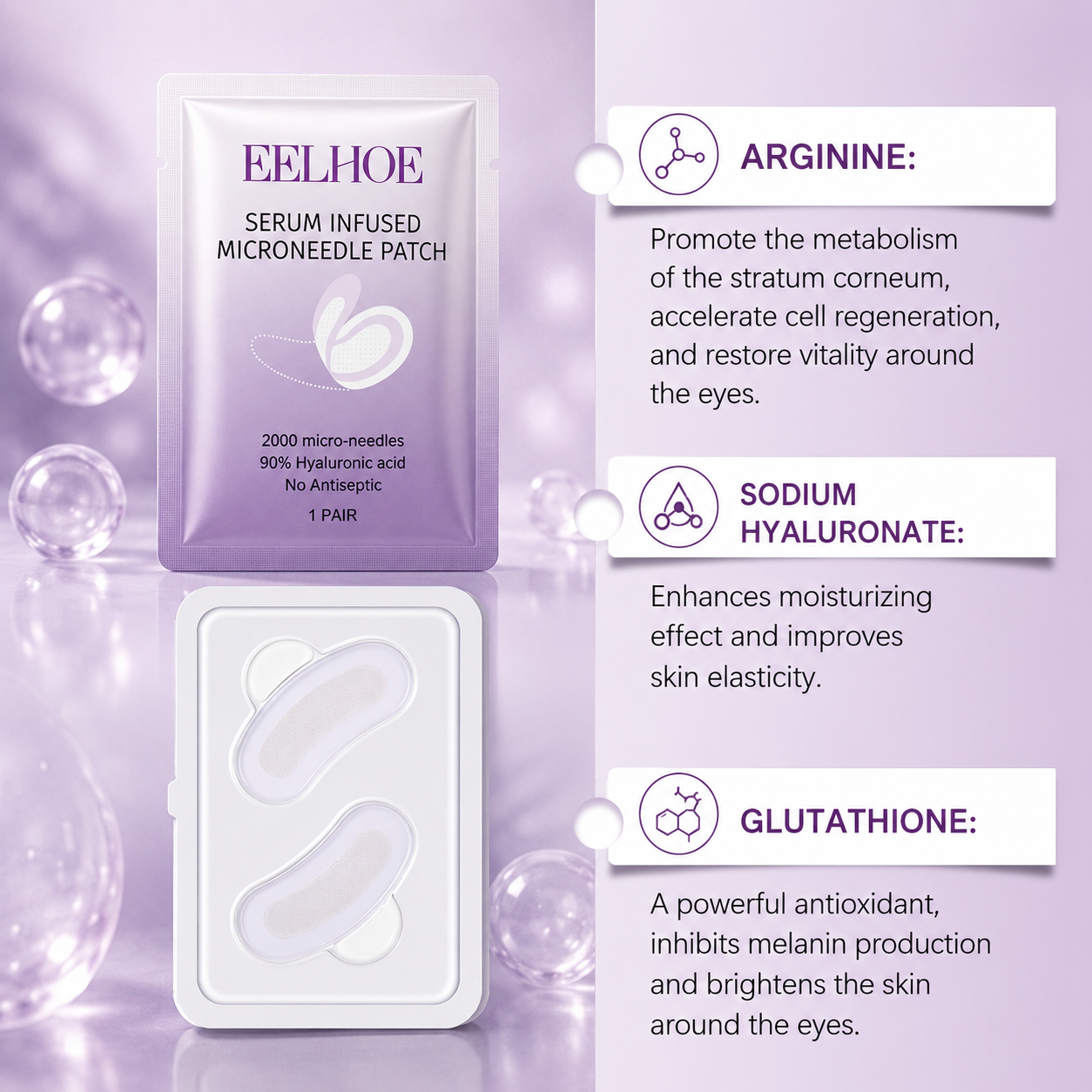 Collagen Microneedle Eye Patch