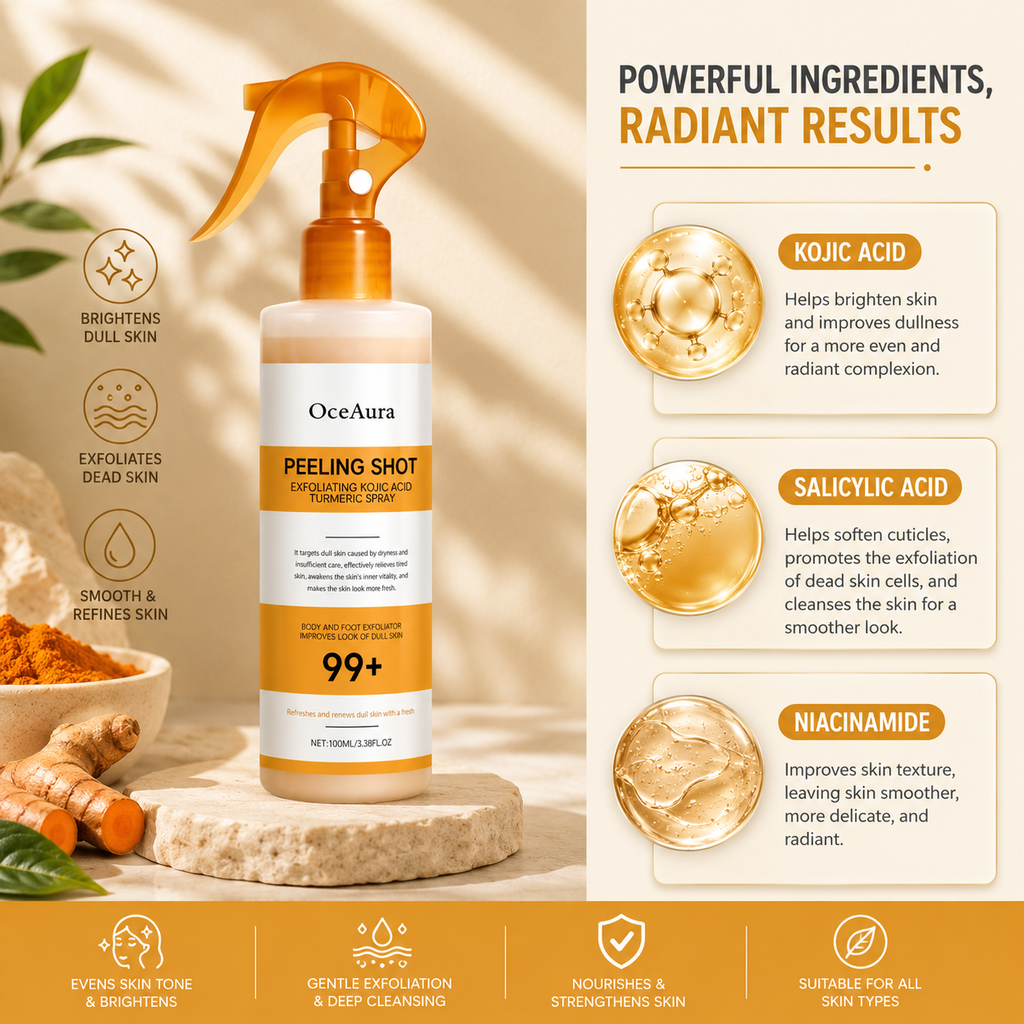 Kojic Acid & Turmeric - Peel Shot Serum & Spray