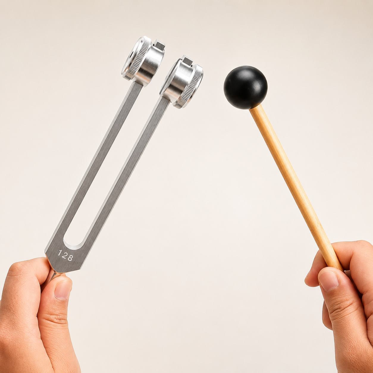 128 Hz - 528 Hz Tuning Fork