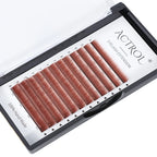 Blonde, Red Eyelash Extensions 5-8mm