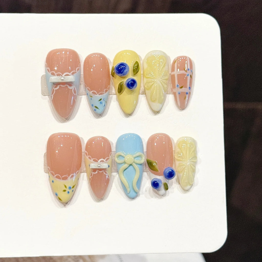 Handmade Sweetie 3D Press On Nails