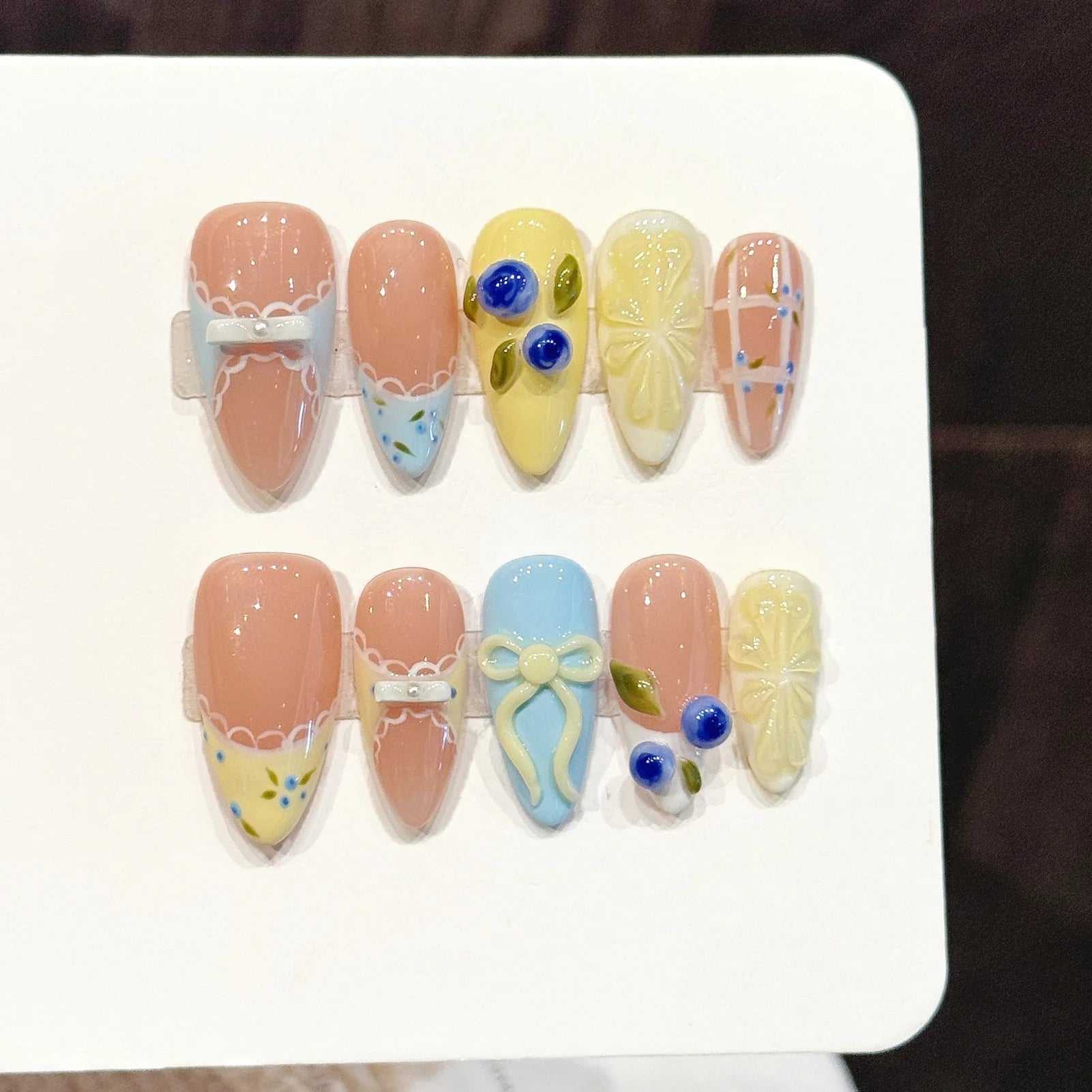 Handmade Sweetie 3D Press On Nails
