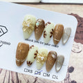 Handmade 3D Gel Press On Nail Sets