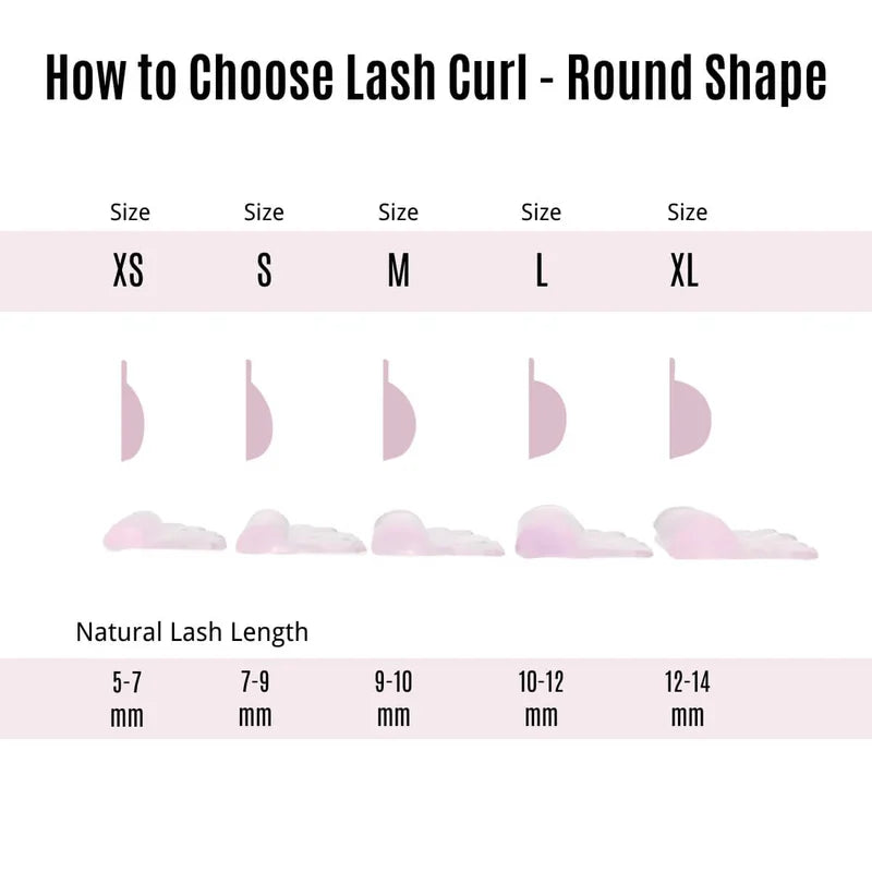 Pink Silicone Lash Lift Pads