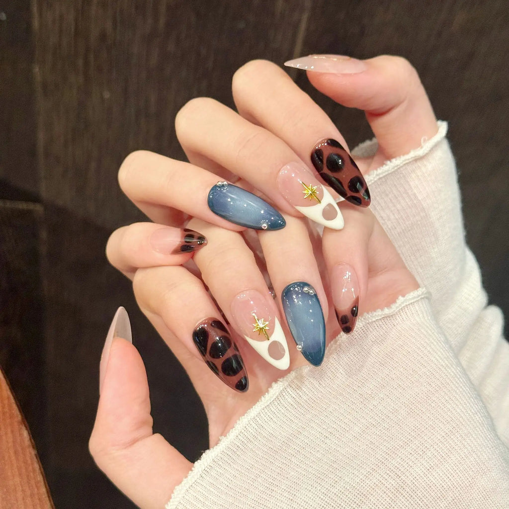 Handmade 3D Gel Press On Nail Set