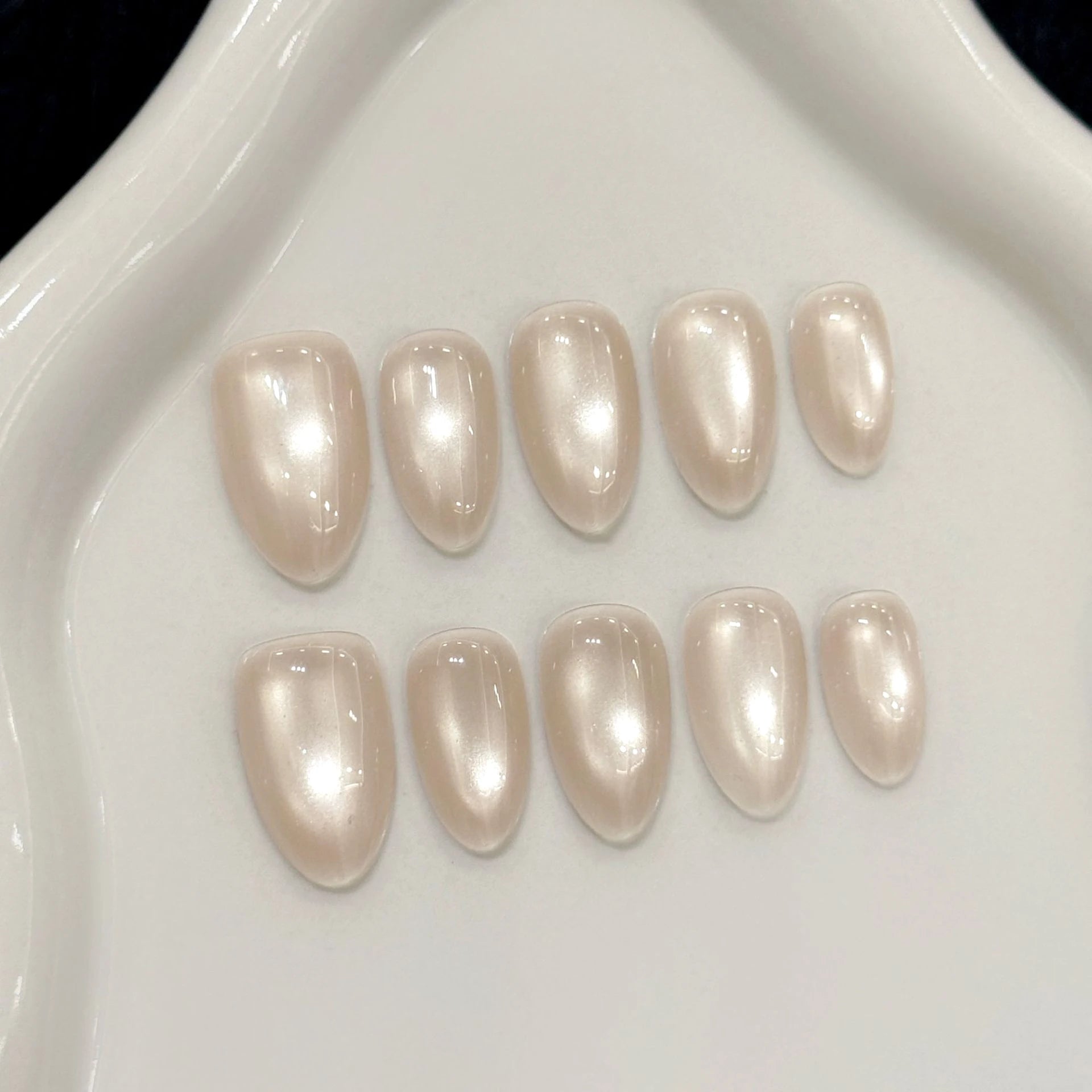 Handmade Cat Eye Press On Nail Set