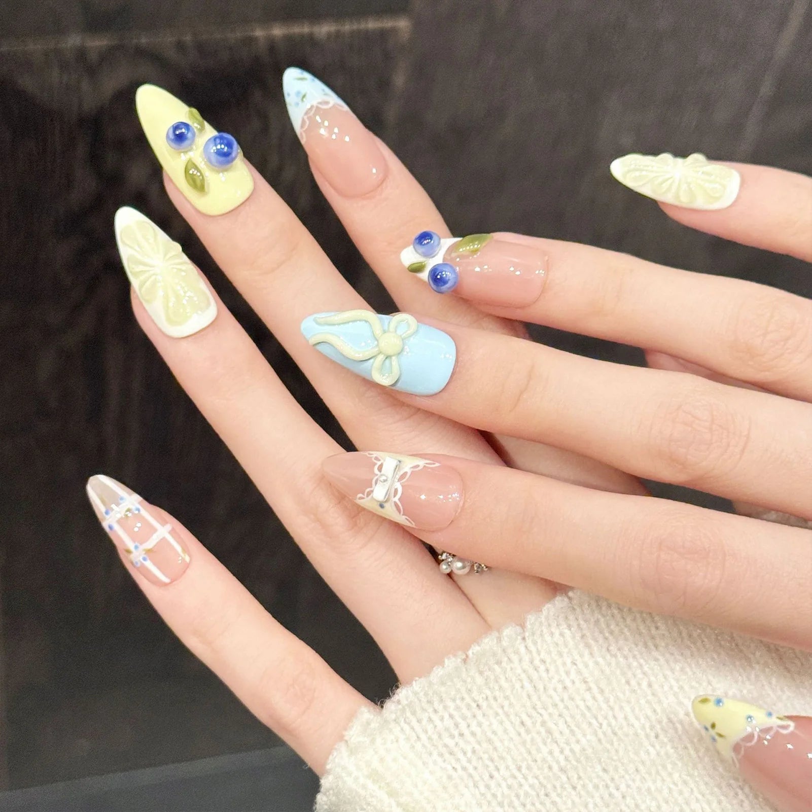 Handmade Sweetie 3D Press On Nails
