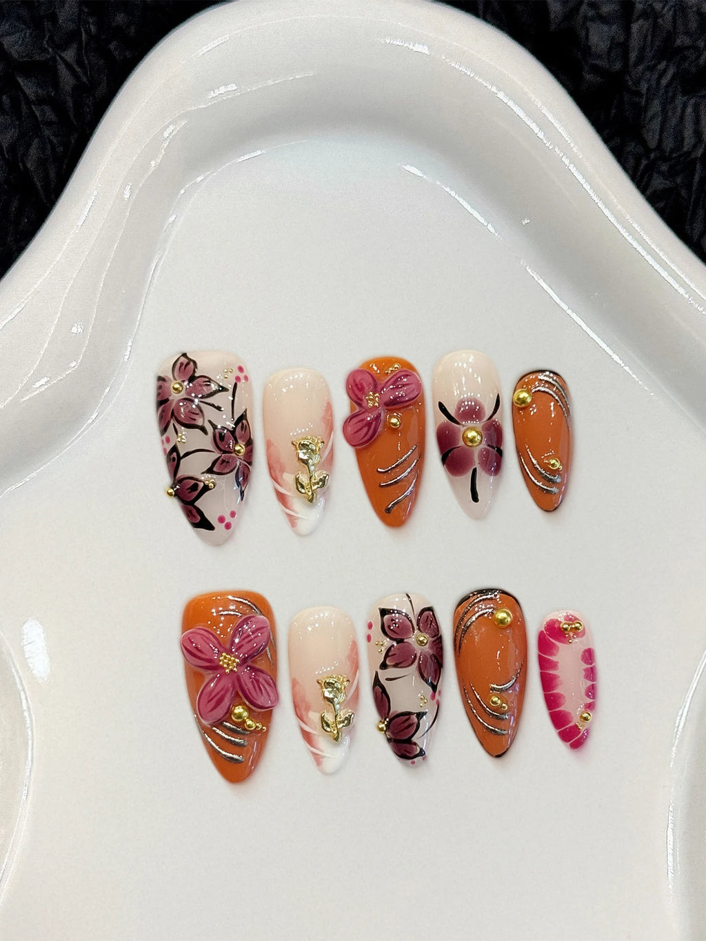 Handmade 3D Press On Nails