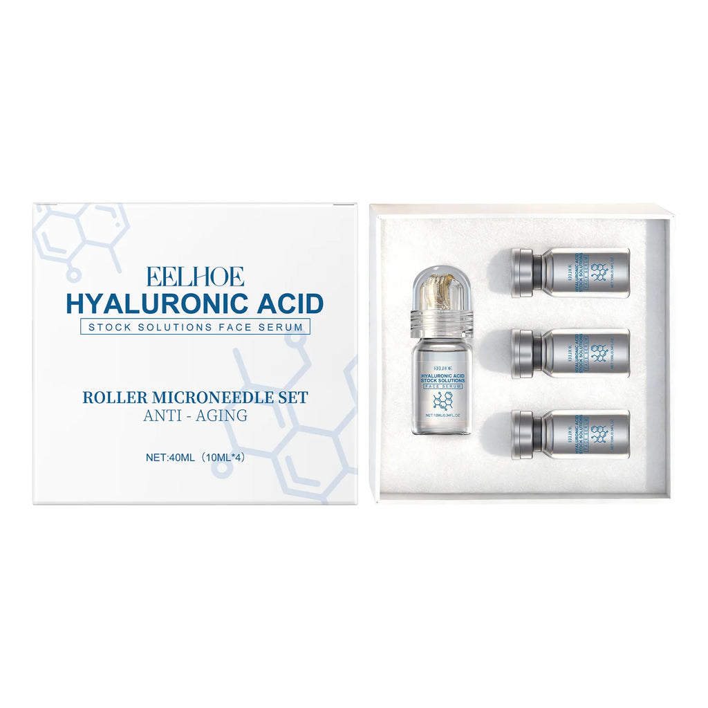 Hyaluronic Acid Microneedle Roller Serum Set