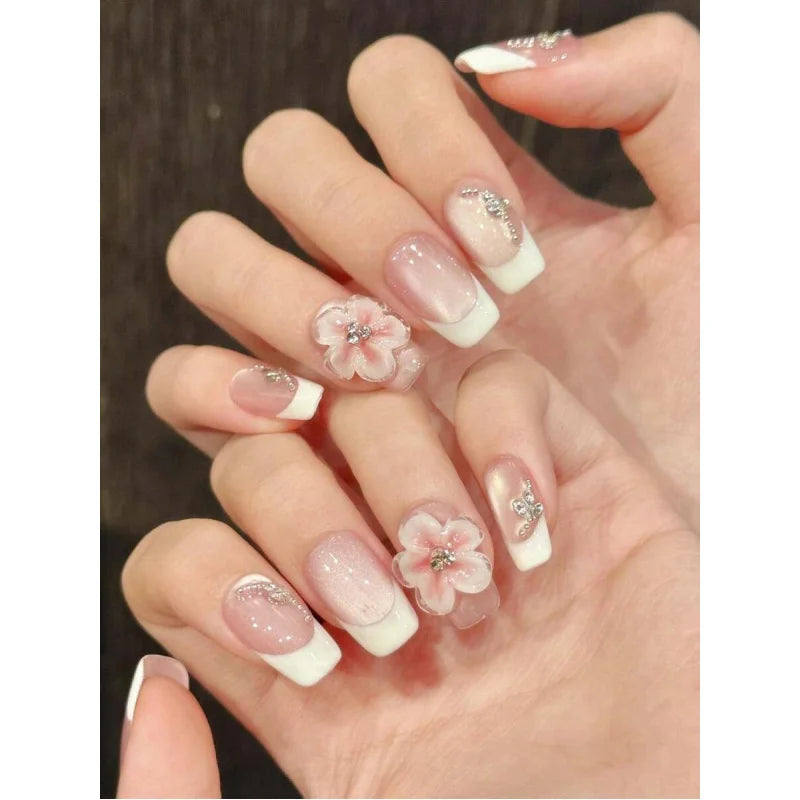 Handmade 3D Cat Eye Press On Nail Set