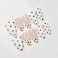Handmade Polka Dot Gel Press On Nail Set