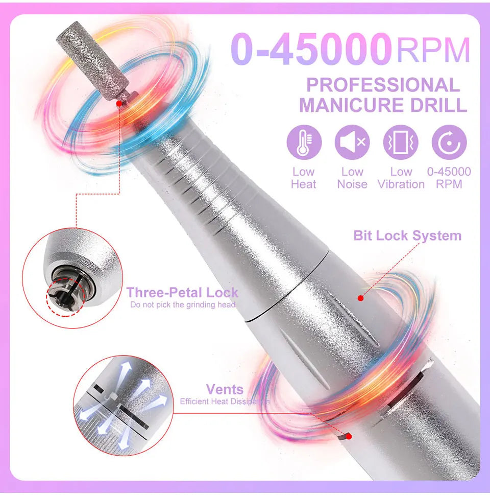 Nail Drill Set 45000RPM