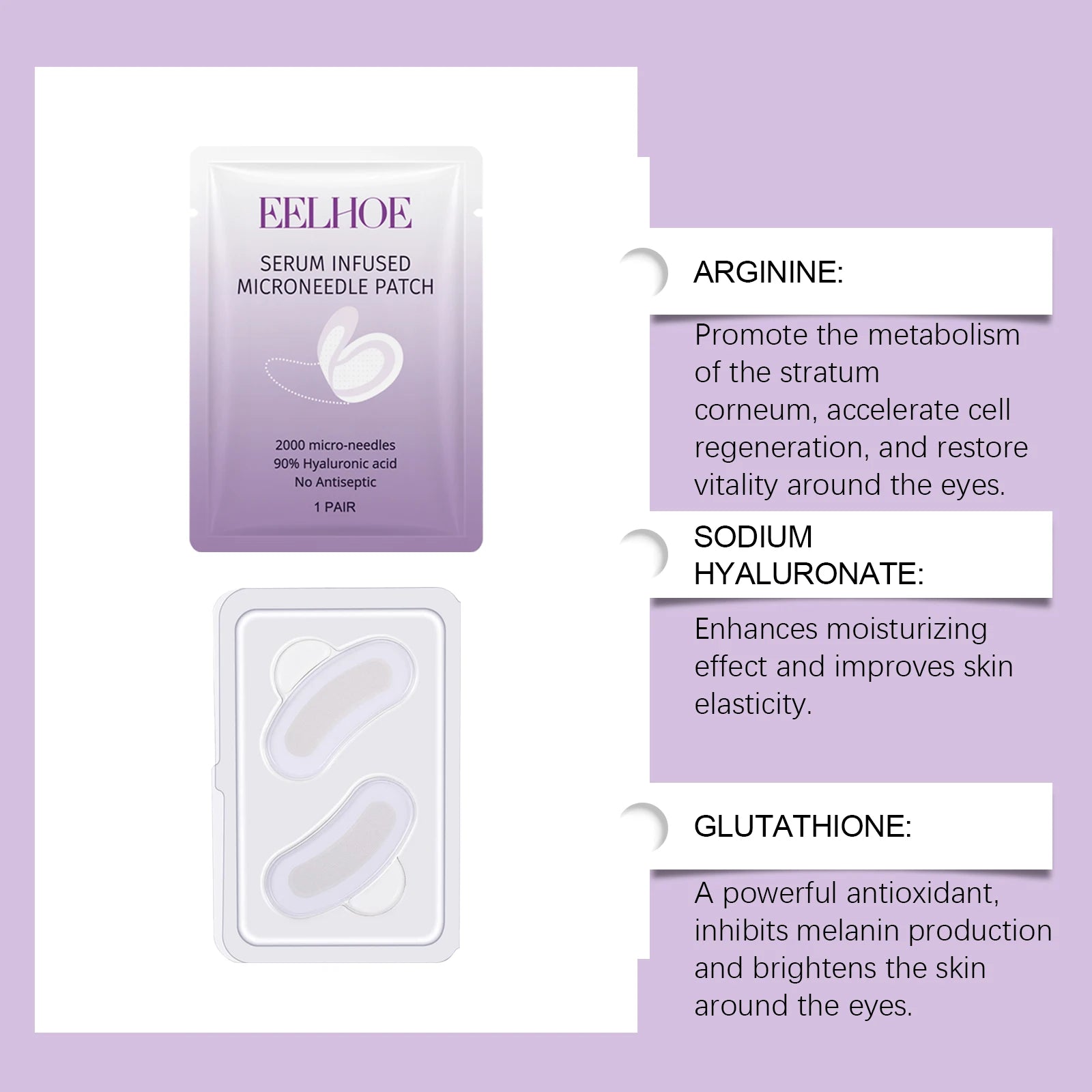 Collagen Microneedle Eye Patch