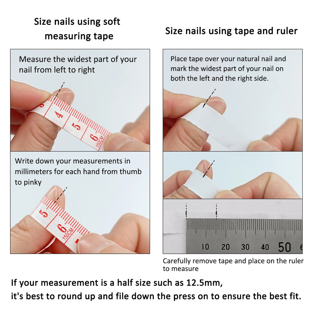 Handmade 3D Gel Press On Nail Set