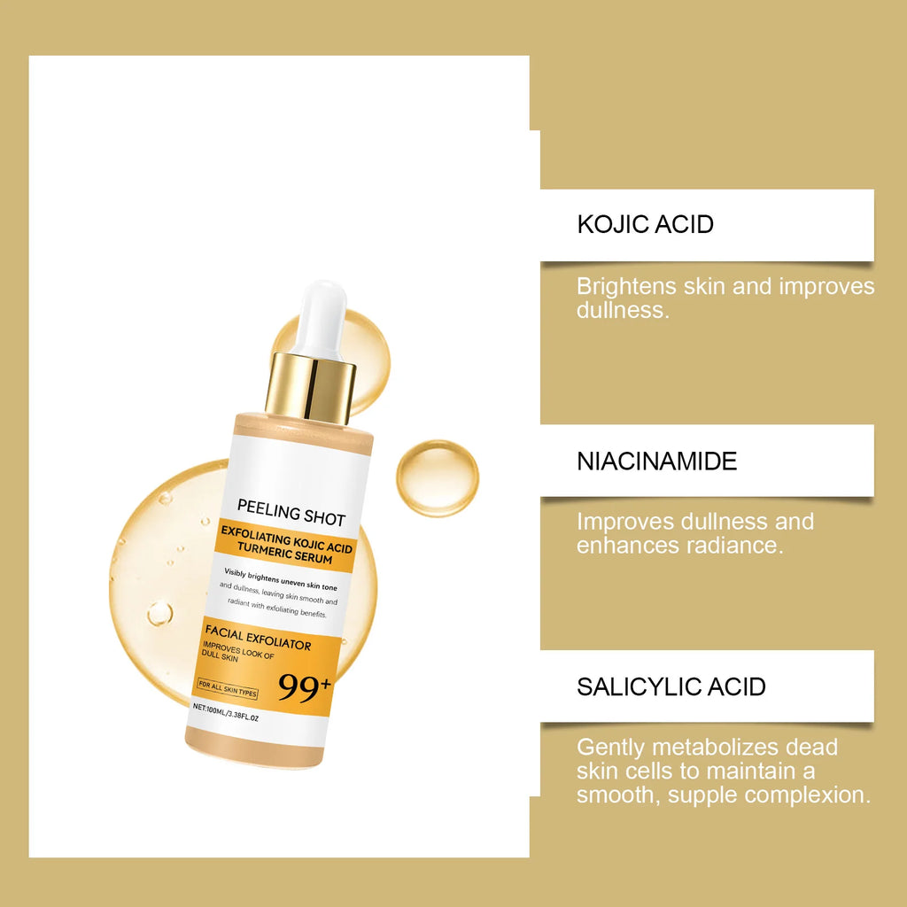 Kojic Acid & Turmeric - Peel Shot Serum & Spray