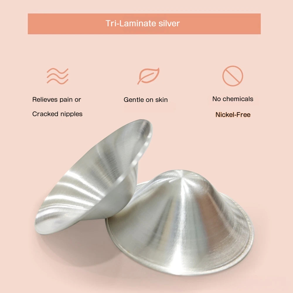 Tri-laminate Silver Nipple Shields For Breastfeeding