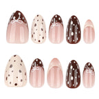 Handmade Polka Dot Press On Nail Set
