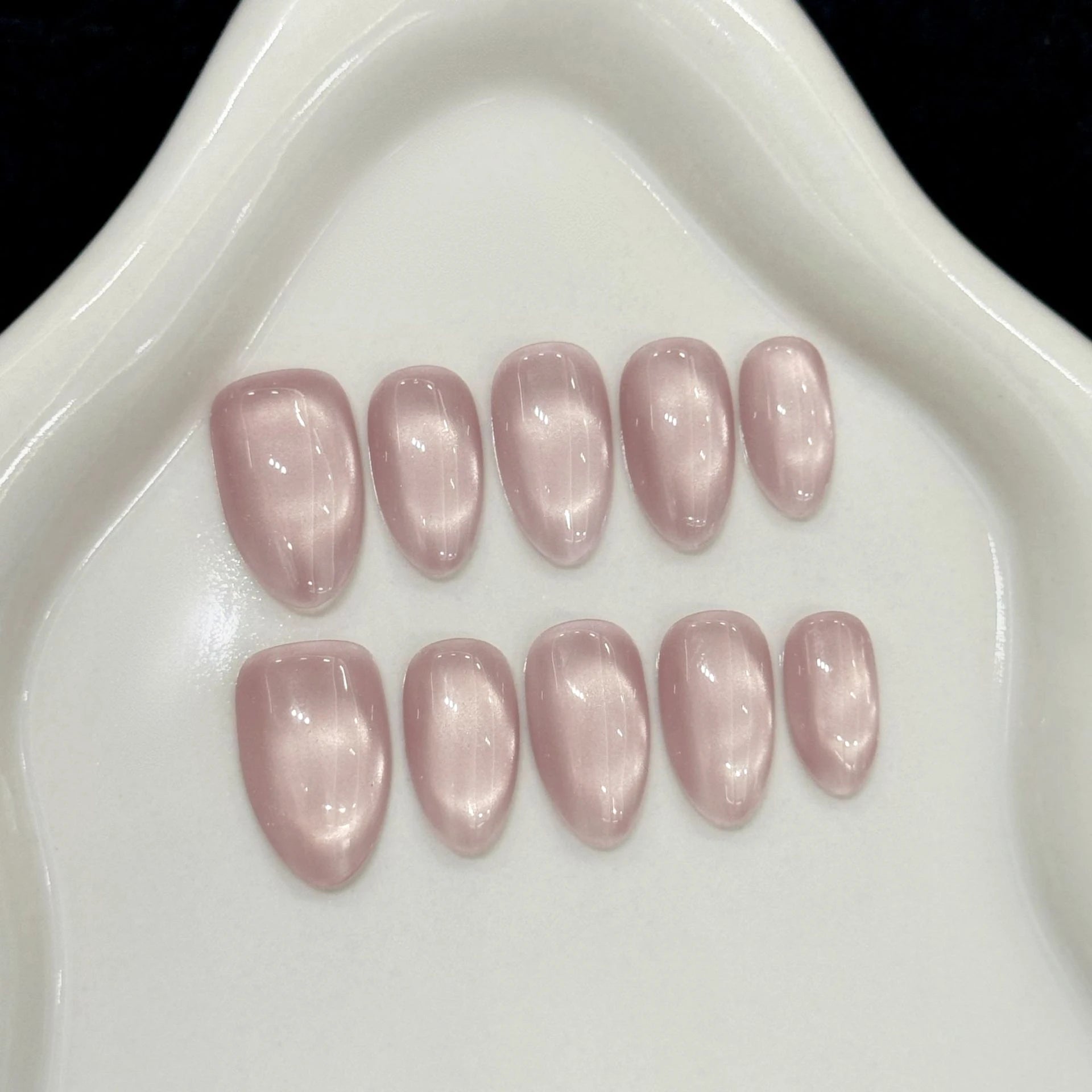 Handmade Cat Eye Press On Nail Set