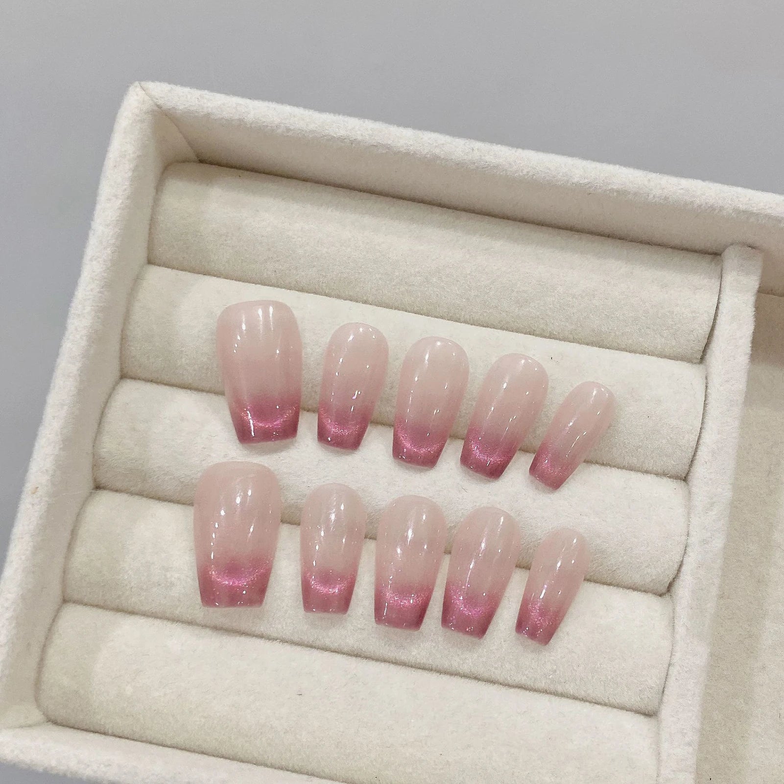 Handmade Cat Eye Press On Nail Set