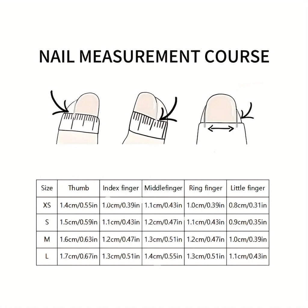 Handmade 3D Gel Press On Nail Set