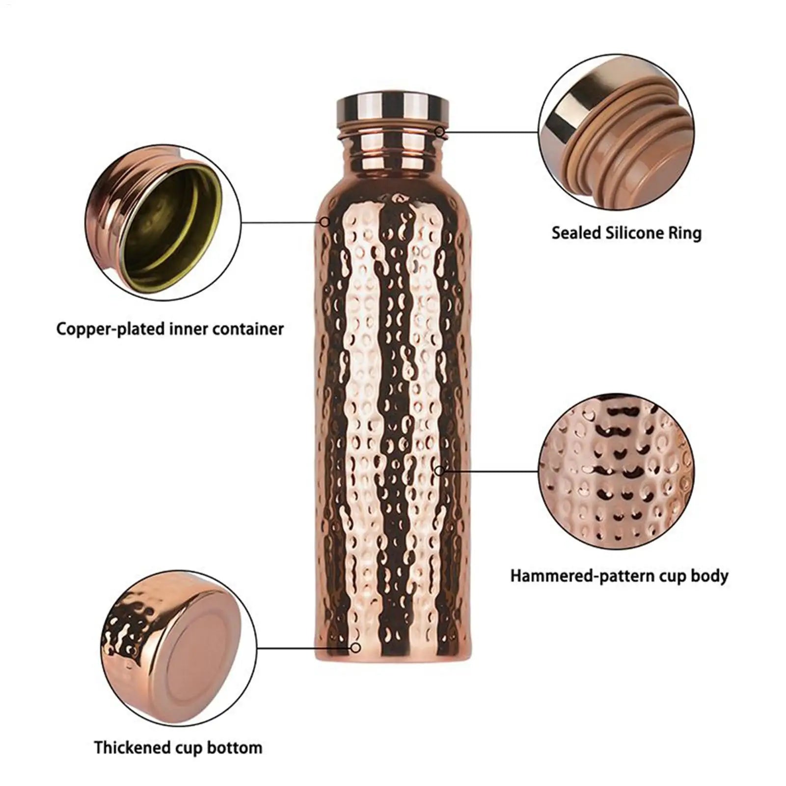 Pure Copper Water Bottle