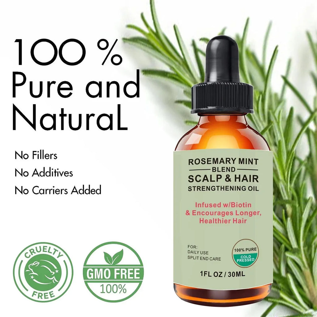 Rosemary Mint Biotin Hair Growth Oil