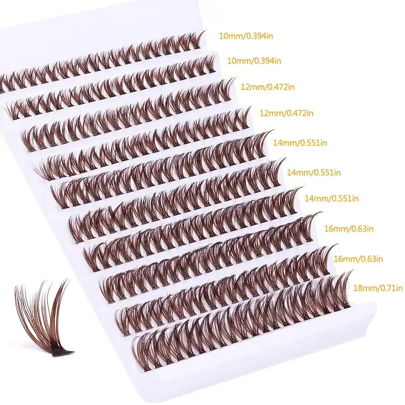 Brown Lash Clusters
