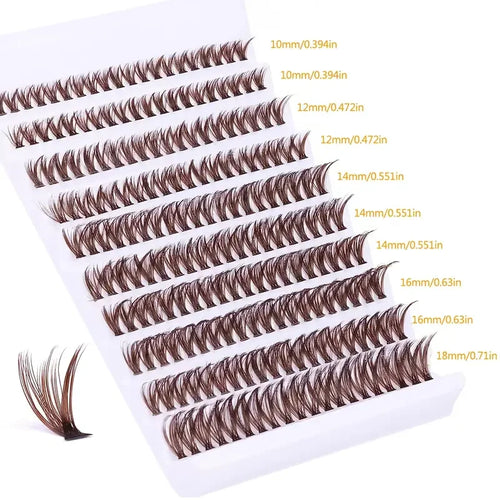 Brown Lash Clusters