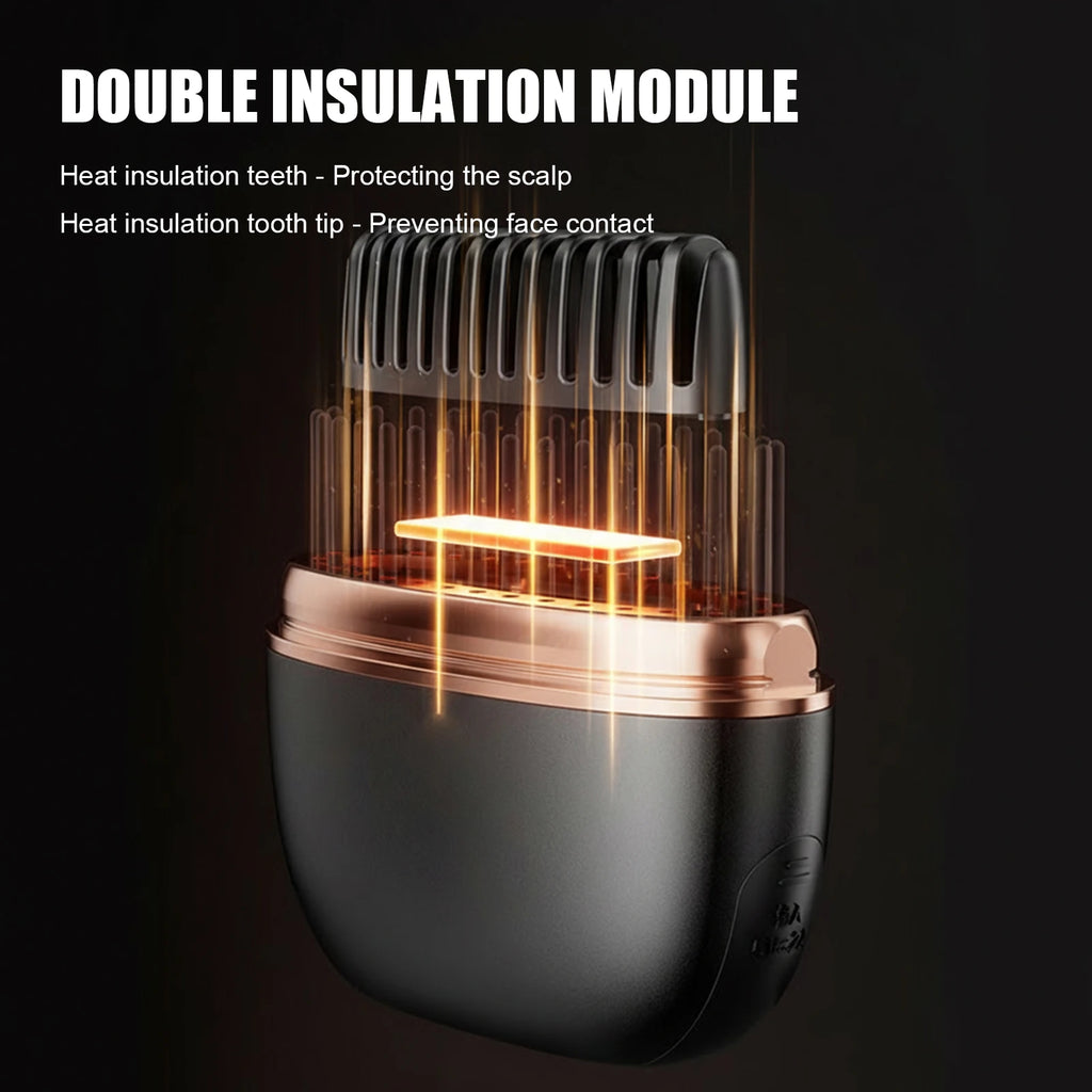 Mini Portable Hair Straightener Brush