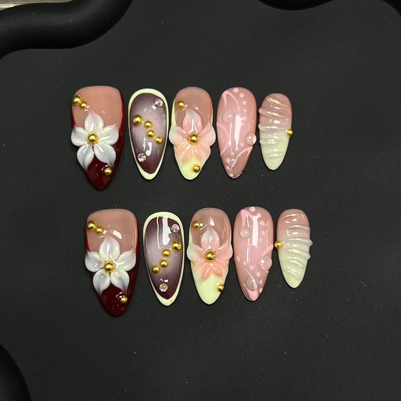 Handmade 3D Press On Nails
