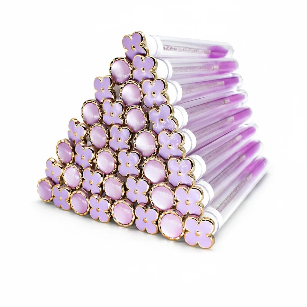 Eyelash Spoolies with Protective Tube