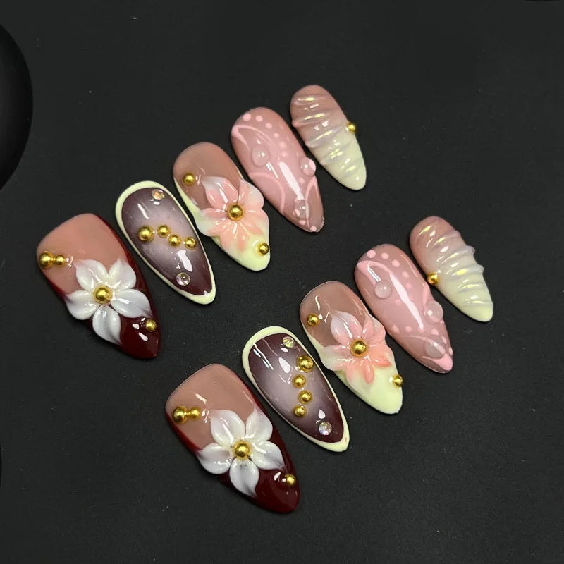 Handmade 3D Press On Nails