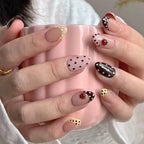 Handmade 3D Gel Ladybug Press On Nail Set
