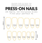 Handmade Polka Dot Press On Nail Set
