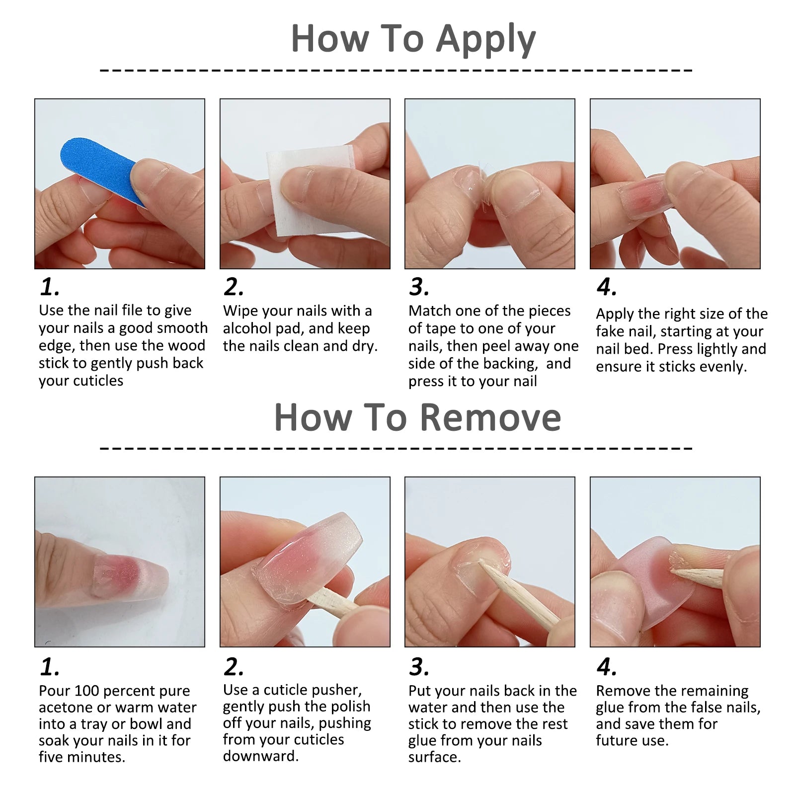 Handmade 3D Gel Press On Nail Set