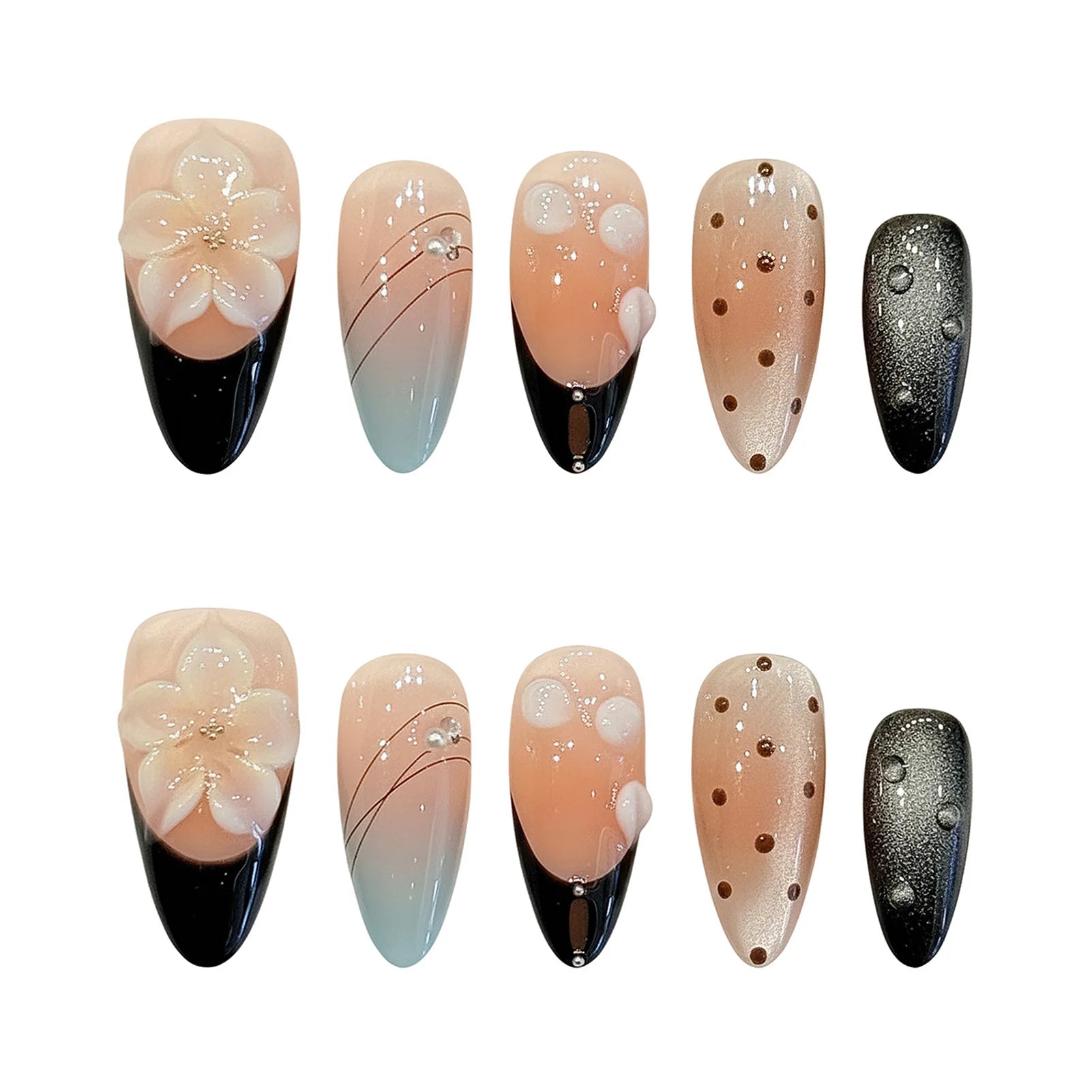 Handmade 3D Press On Nails