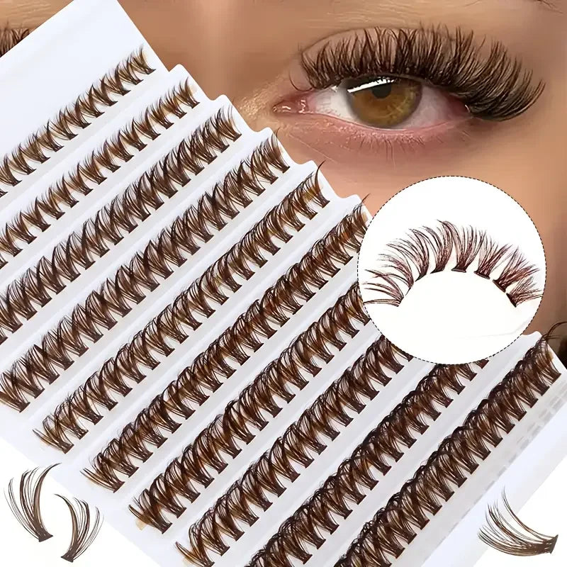 Brown Lash Clusters