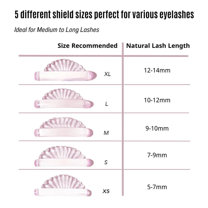 Pink Silicone Lash Lift Pads