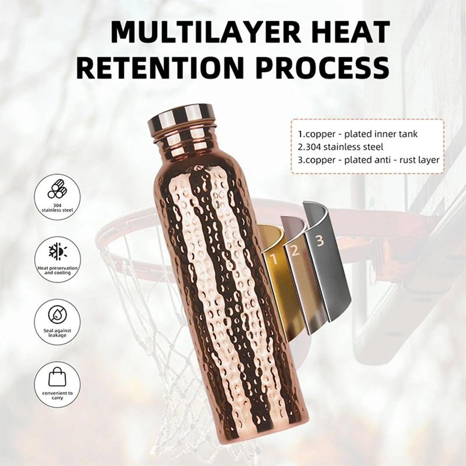 Pure Copper Water Bottle