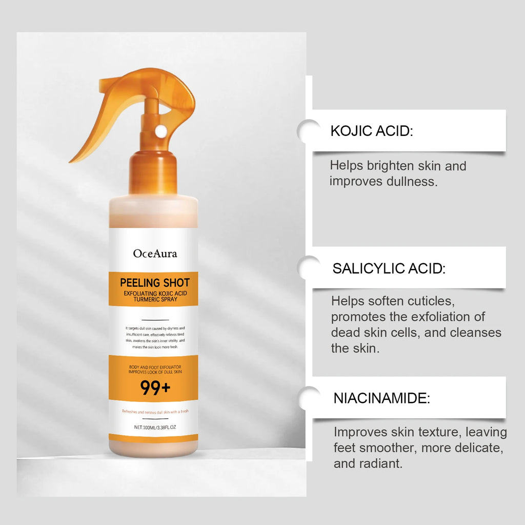 Kojic Acid & Turmeric - Peel Shot Serum & Spray